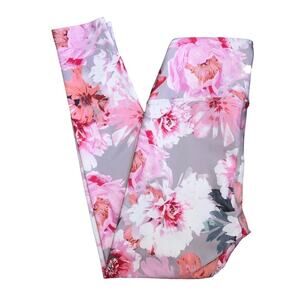 Nanette Lepore Pink White Floral Leggings Small